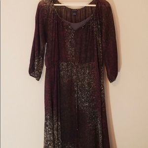 Club Monaco Printed Midi Dress Size 4